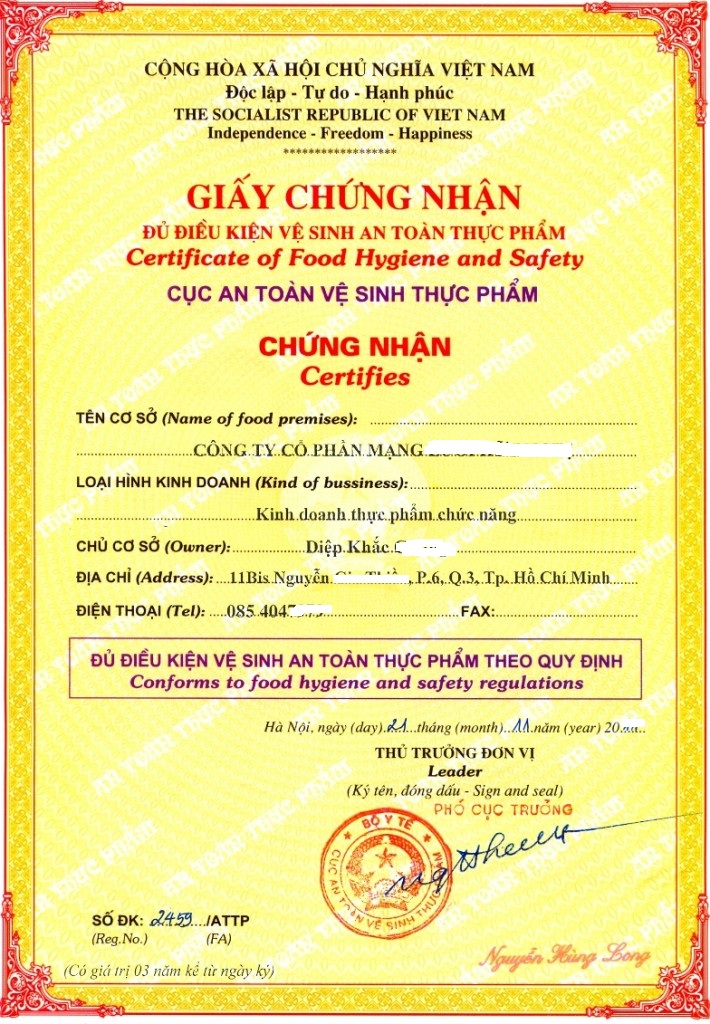 Giấy Vệ Sinh An Toàn Thực Phẩm